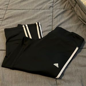 Ladies Adidas Black Capri Pants, size L